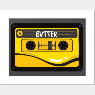 Butter cassette black version Posters and Art